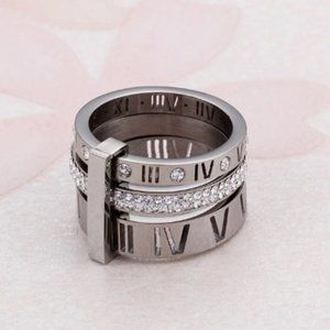 NWT Gorgeous Statement Silver  Ring